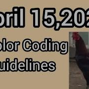 April 15 2026 Color Coding Guidelines