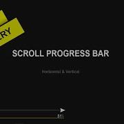 Custom Scroll Progress Bar HTML CSS JQUERY