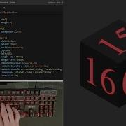 ASMR Programming Coding Cube Clock Using Html CSS And Javascript No Talking