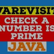 Solved How To Check If A Number Is Prime In Java Example Tutorial