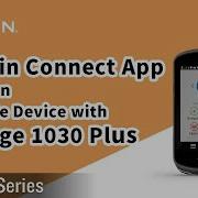 Tutorial Edge 1030 Plus Garmin Connect App Setup On Apple Device