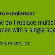 How Do I Replace Multiple Spaces With A Single Space In C
