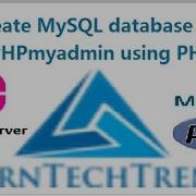 Create MySQL Database On PHPmyadmin Using PHP And Wamp Server For Beginners