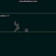 Genetic Algorithm Learning To Jump Over Ball