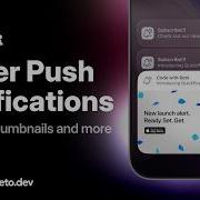 Как добавить расширенные Push уведомления в Expo изображения IOS