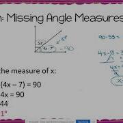 Finding Unknown Angle Measures