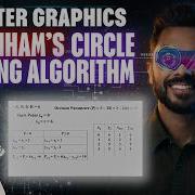Bresenham S Circle Drawing Algorithm Computer Graphics