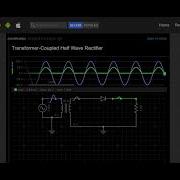 Transformer Coupled Half Wave Rectifier Simulation