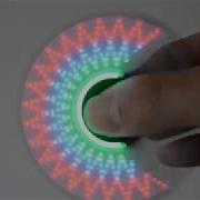 LED Message Flashing Hand Spinner Led Message Fidget Spinner