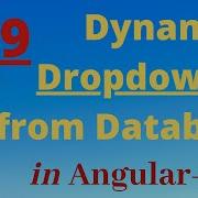 How To Create Dynamic Dropdown From Database In Angular 9 And Web Api 3 0 Edit And Update Part 9