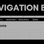 Adding A Top Navigation Bar In Google Sheets