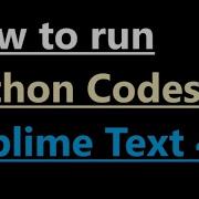How To Run Python In Sublime Text 4