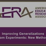 VRLC Course Trailer Improving Generalizations From Experiments