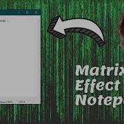 How To Make Matrix Using Notepad Matrix With Notepad