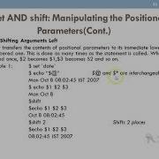 Set Shift Commands