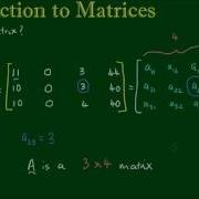 Introduction To Matrices What Is A Matrix