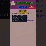 Python MCQ 149 Assignment Quiz Test Your Skills Pythonprogramming Pythoninterview Shorts Trending