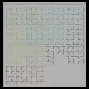 Drawing Process Of Hilbert Curve Python Turtle Project