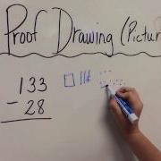 Math Subtraction Proof Drawing