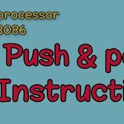 شرح الاوامر Push Pop Instruction In Intel 8086 Microprocessor