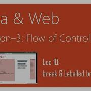 Break Labelled Break In Java