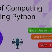 NPTEL The Joy Of Computing Using Python Week 5 Quiz Assignment Answers With Proof Of Each Answer