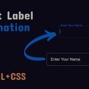 How To Create Floating Input Label Using HTML And CSS