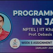 NPTEL Programming In Java Week 5 Assignment Solution Jan 2026