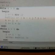 Delphi 1 Pascal Program Converting Decimal To Binary