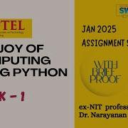 JOY OF COMPUTING USING PYTHON Week 1 Solution Answers 2025 January Nptel Swayam Iit