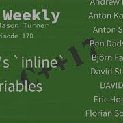 C Weekly Ep 170 C 17 S Inline Variables
