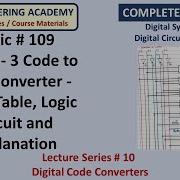 109 Excess 3 Code To BCD Converter Truth Table Logic Circuit And Explanation