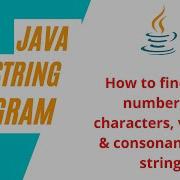 How To Count Number Of Characters Vowels And Consonants In A String Java Practice Programs