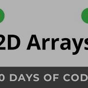Day 11 2D Arrays 30 Days Of Code HackerRank Solutions