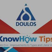 Doulos KnowHow Tips Modern C Types And Literal Values