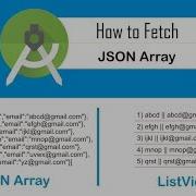 How To Parse JSON Array In Android Studio JSONArray Android Coding