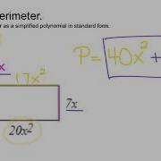 Perimeter And Area With Polynomials