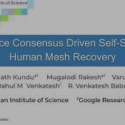 Appearance Consensus Driven Self Supervised Human Mesh Recovery ECCV 2020 Oral