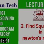 GE8161 PSPP LAB Manojkumar Lectures PYTHON LAB 2 Find Square Root Newton Method