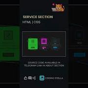 Responsive Service Section Using HTML CSS HTML CSS Shorts