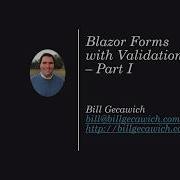 Blazor Forms With Validation Part I