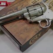 Пневматический револьвер Umarex Colt SAA Nickel Finish Видео Обзор