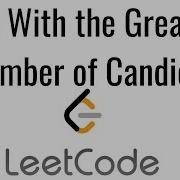 LeetCode Kids With The Greatest Number Of Candies In Python