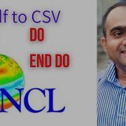 Netcdf Data To Csv File In NCL Loop In NCL