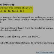 Introduction To The Bootstrap Method