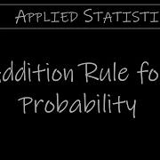 Statistics 4 2 Addition Rule For Probability