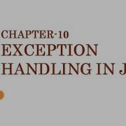 Std 12 Ch 10 Exception Handling In Java