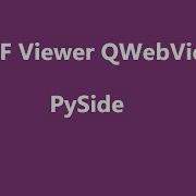 PySide PDF Viewer QWebView