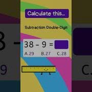 Math Speed Test Subtraction 2 Double Digit Quiz Level Easy 1