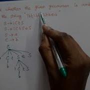 Theory Of Computation Ambiguous Grammar Example
